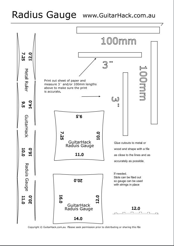 printable radius gauge for guitar and bass free download